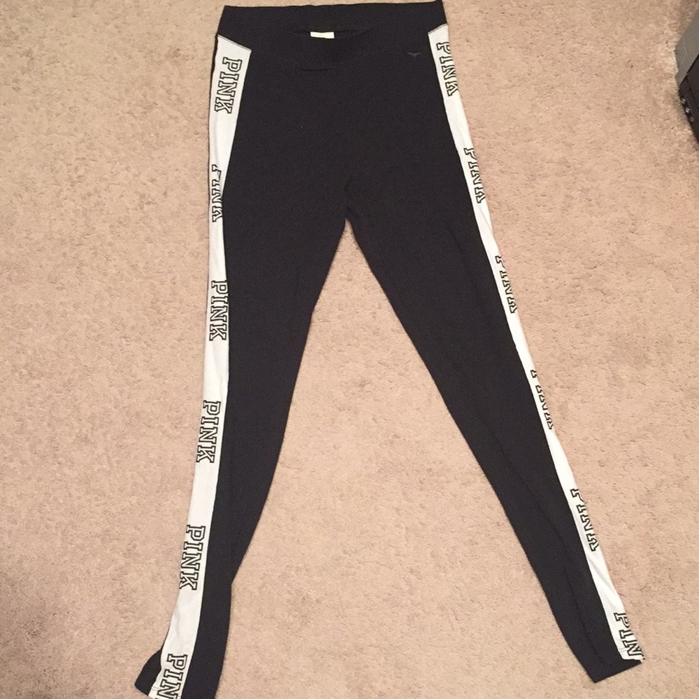 Victoria secret pink black and white leggings